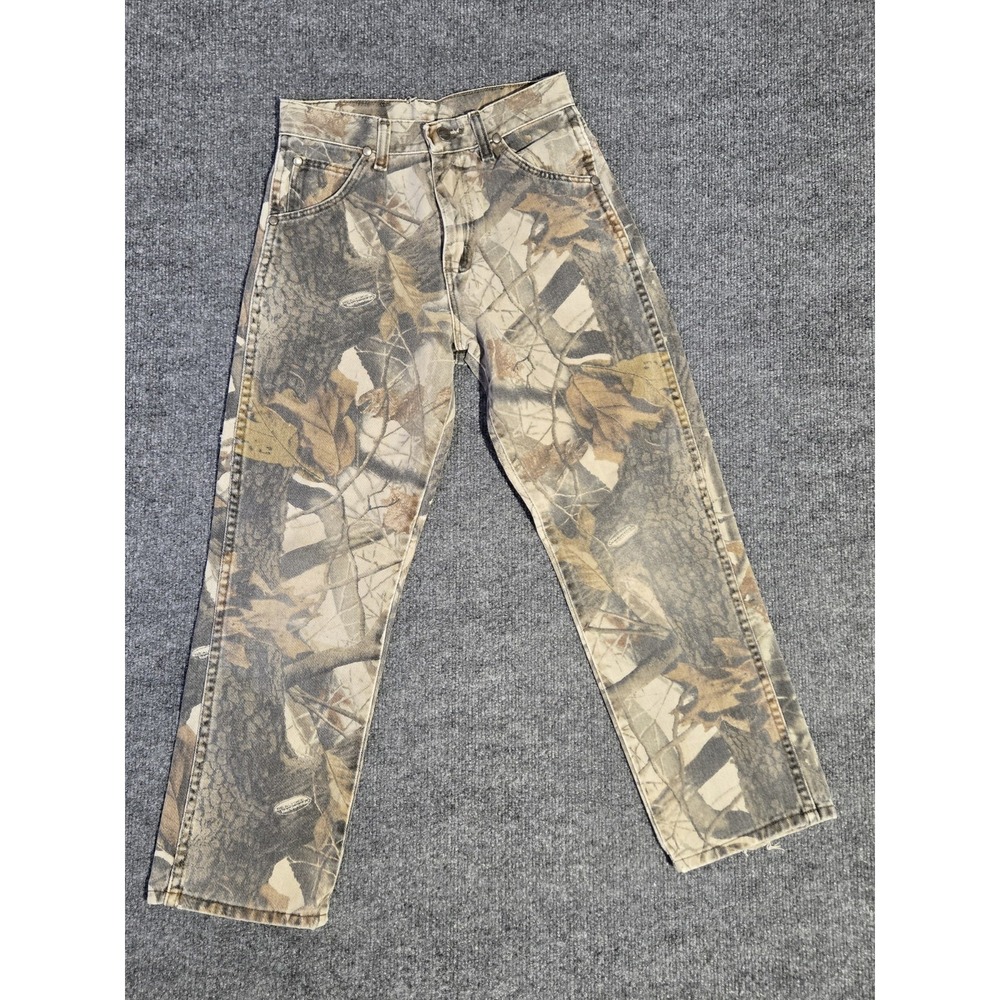 Vintage Wrangler Pro Gear Jeans Womens 12 Camo Camouflage Hunting PG800HW
